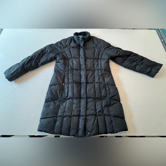 Eddie Bauer EB650 Down Puffer Full-Zip Parka Hooded Jacket Black Women’s Size XL - Picture 1 of 15